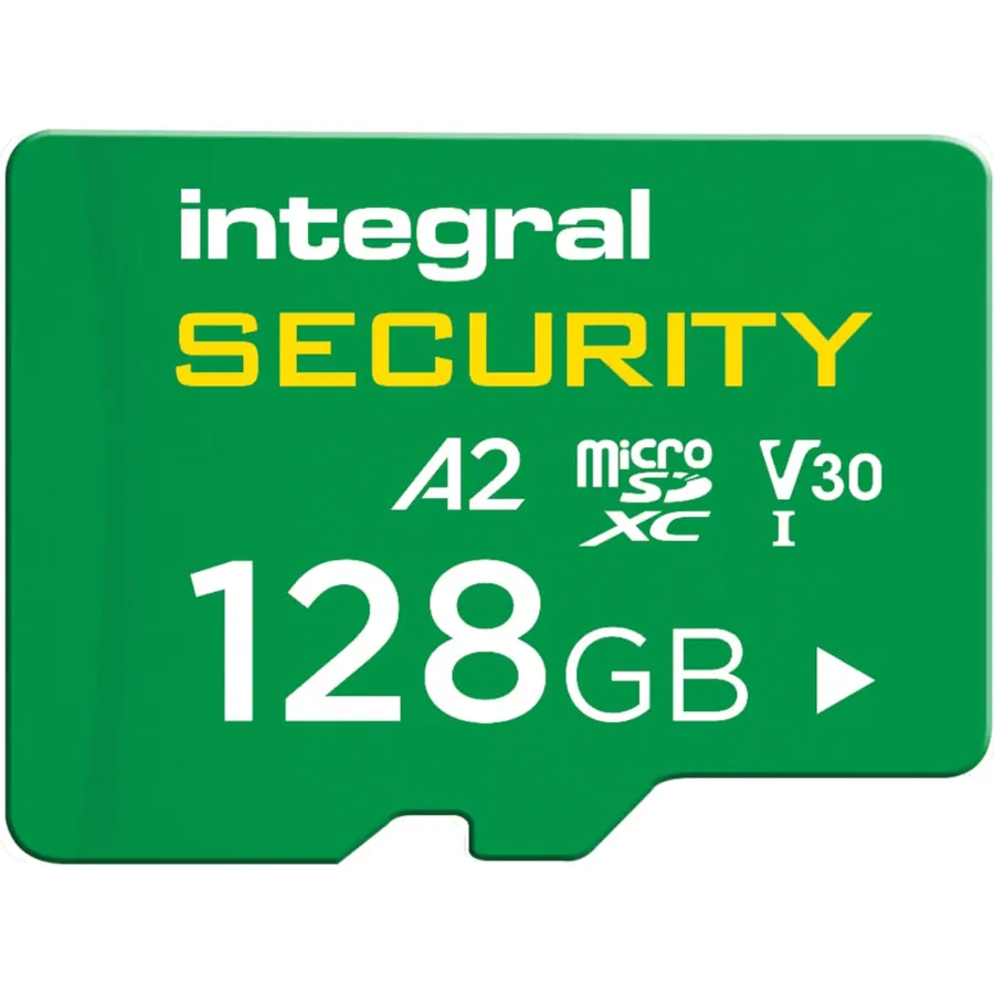 Integral 128GB High Endurance microSD Card for CCTV, Dash Cam & Security Cameras, 4K Video| Up to 24,000 Hours Continuous Recording
