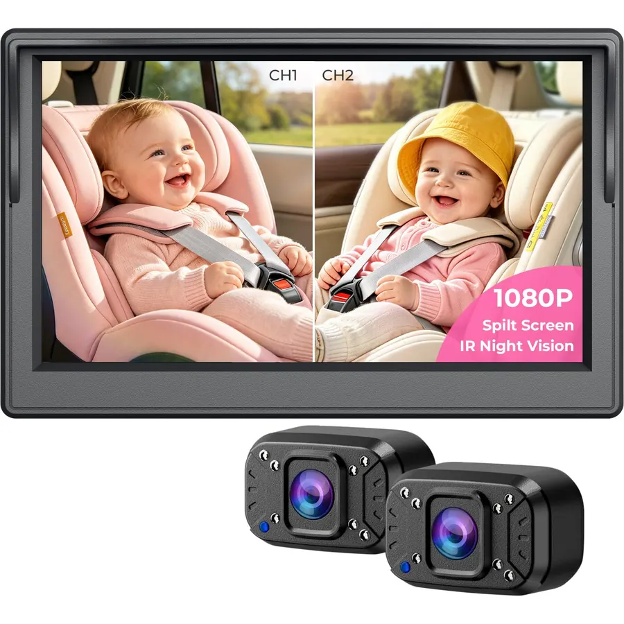 URVOLAX Baby Monitor Car Camera - Wireless CarPlay Adapter for iPhone Only