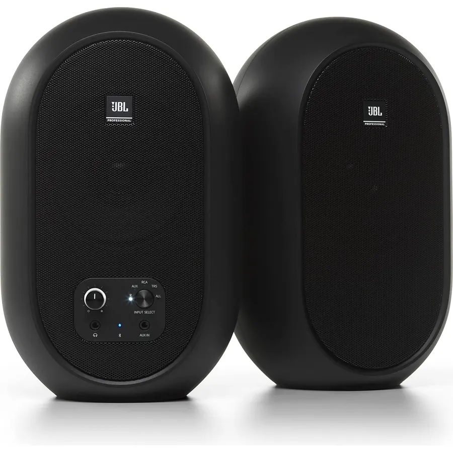JBL Professional 1 Series 104-BT Compact Desktop Reference Monitors with Bluetooth, Black, Sold as Pair, 4.5-inch Speaker