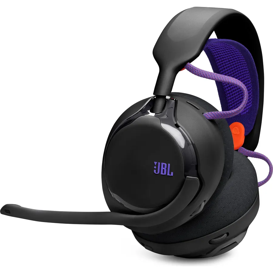 JBL Quantum 650X - Wireless multiplatform Gaming Headset Customizable Through JBL QuantumENGINE, 50mm Carbon Dynamic Drivers, Spatial Sound, Dual Wireless Connection, Replaceable Components (Black)