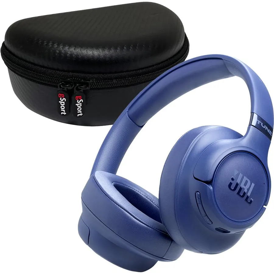 JBL Live 670NC Wireless On Ear Noise Cancelling Headphone Bundle with gSport Case (White)