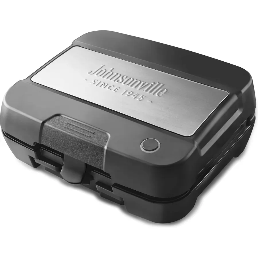 Johnsonville Sizzling Sausage Grill Plus, Indoor Electric Grill, 3 in 1 Design BTG-500 Dinner Sausage, Breakfast Links and Patties, Easy to Use, Brats, Grilling, Great Gift, Father's Day