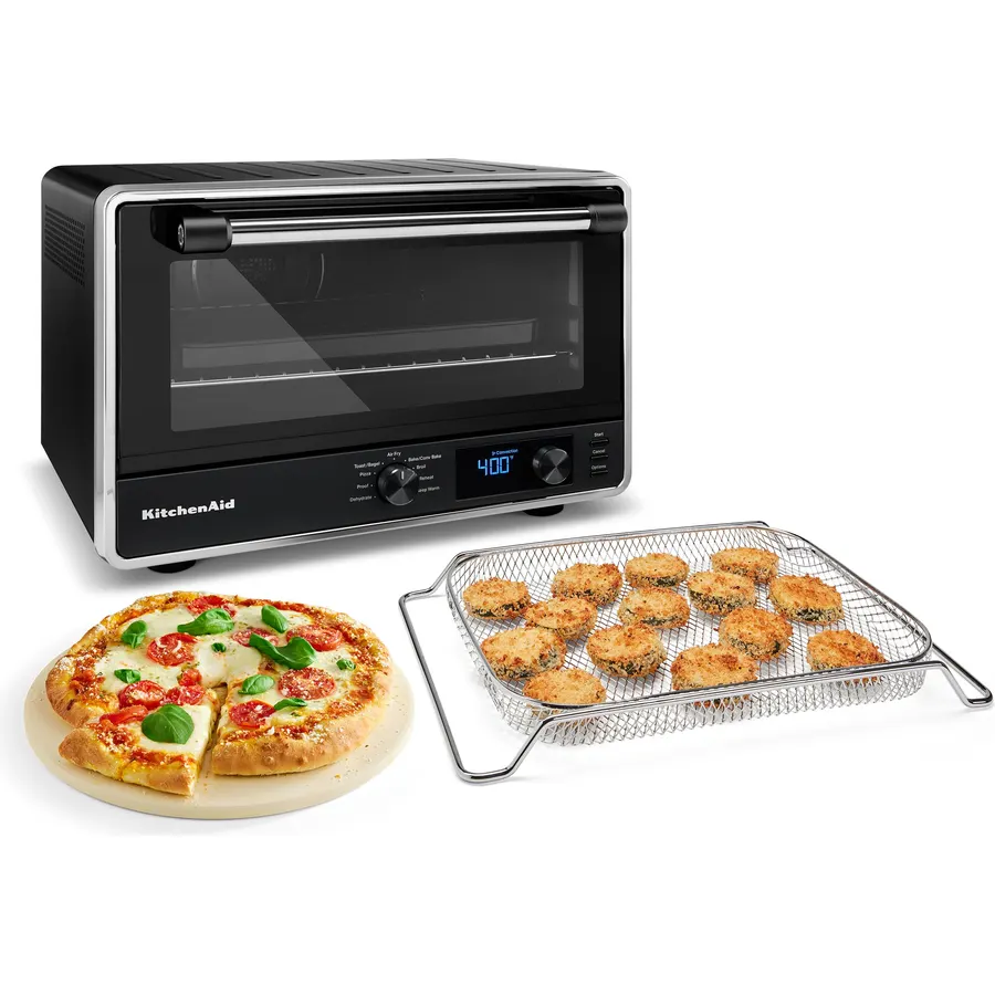 KitchenAid Digital Countertop Oven, Air Fryer & Pizza Stone, KCO128BM