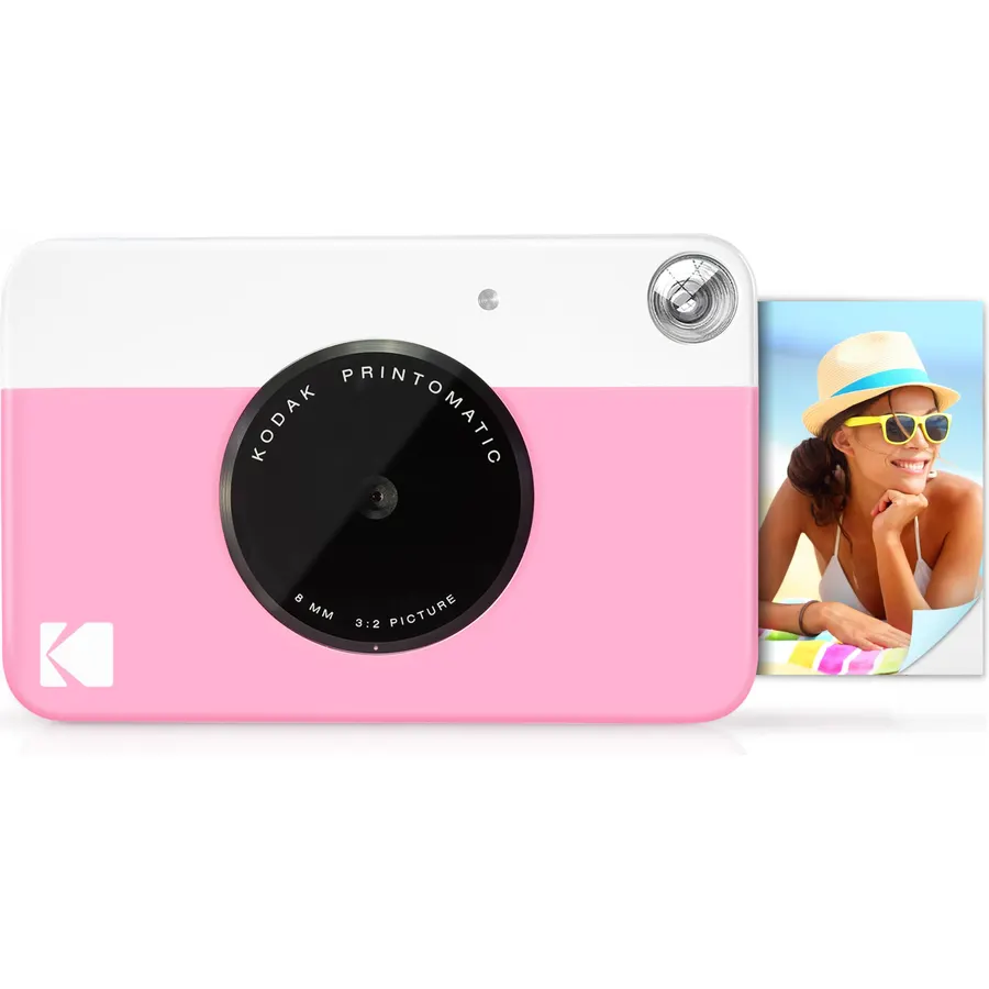 KODAK Printomatic Full-Color Instant Print Digital Camera, Zink 2x3" (5.1x7.5 cm) Sticky-Back Photo Paper, 5MP, Portable, Creative Fun Gift for Birthday, Christmas, Holiday, Blue