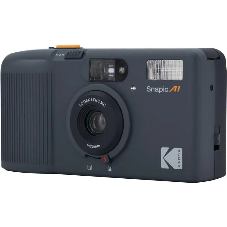 KODAK Snapic A1 35mm Film Camera 35mm, Reusable, 2-Zone Focus, Lightweight, Compact (Rhino Grey) (Film & AAA Battery are not Included)