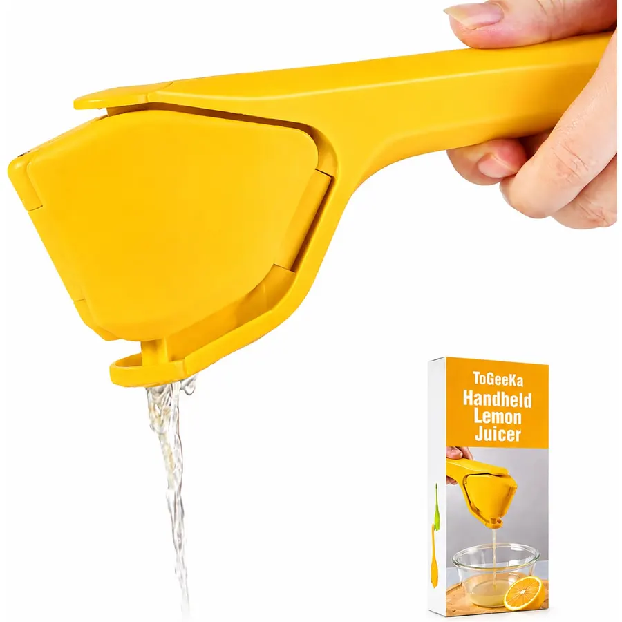 Lemon Squeezer, Effortless Manual Flat Lime Juicer Hand Press