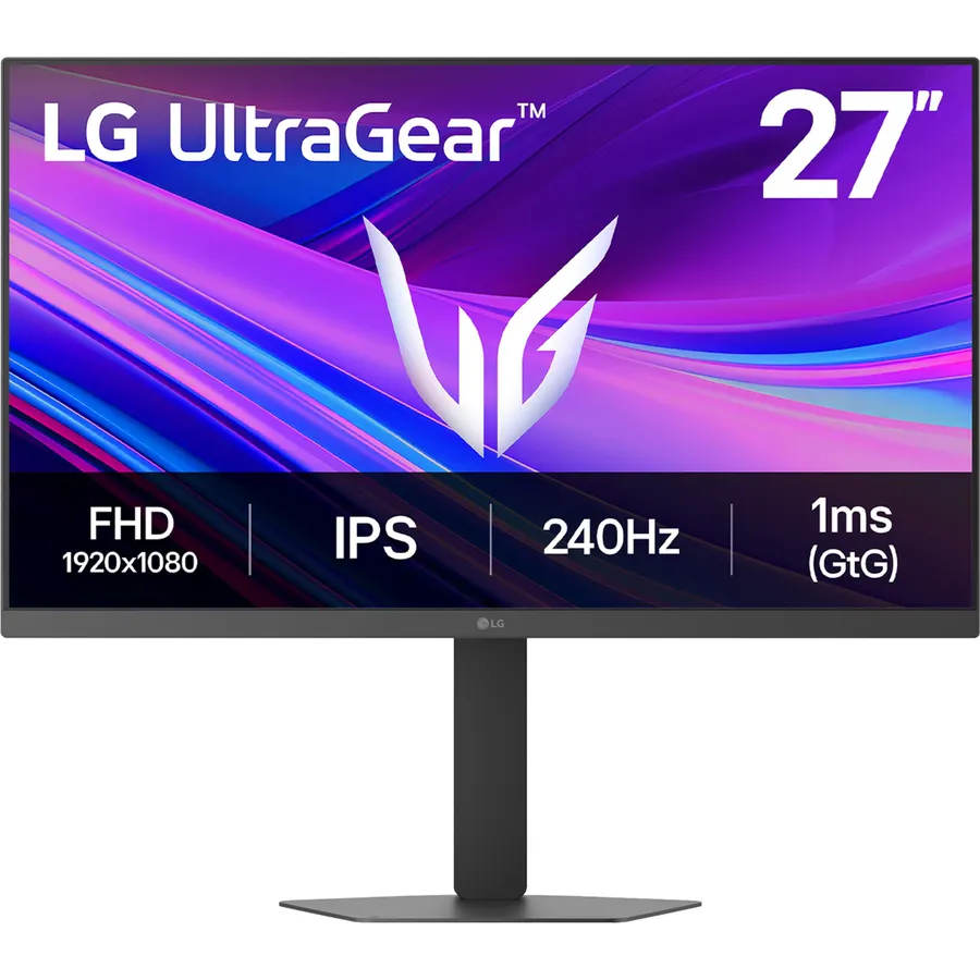 LG 27G440A-B 27-Inch Ultragear Full HD (1920 x 1080) IPS Gaming Monitor, 240Hz, 1ms, G-SYNC Compatible, FreeSync Premium, HDMI 2.1, DisplayPort, Tilt/Height/Swivel/Pivot Adjustable Stand, Black