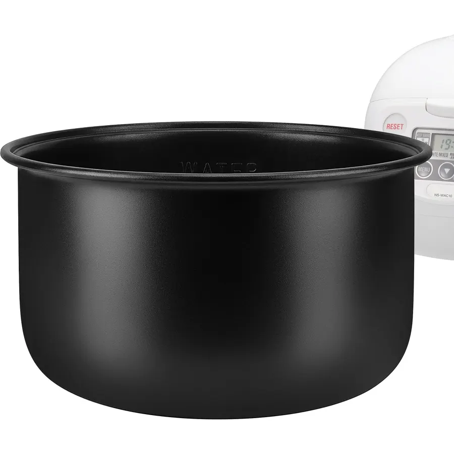 Linkidea Aluminum Rice Cooker Replacement Inner Pot Compatible with Tiger JBV-10CU & JBV-A10U, Zojirushi NS-WAC10 & NS-WXC10, AROMA ARC-6106, Nonstick Replacement Bowl