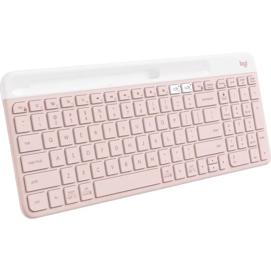 Logitech K585 Slim Wireless Keyboard with Built-in Phone Cradle