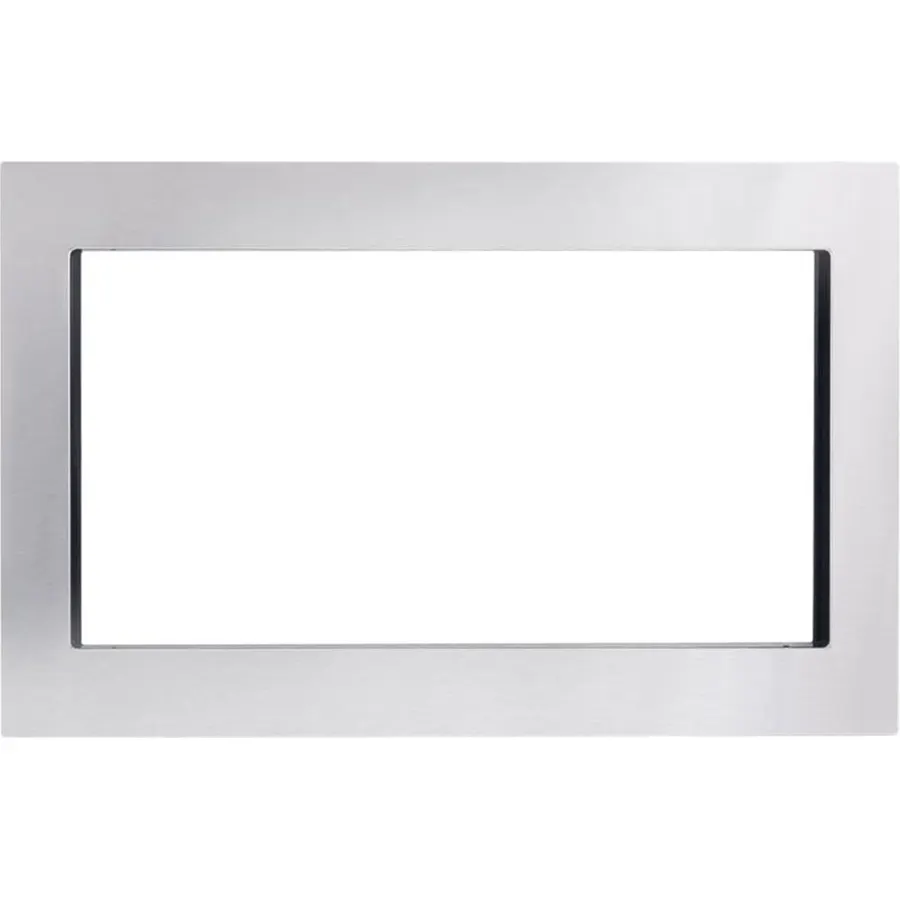 Maklaine 30" Built-in Stainless Steel Microwave Trim Kit, Silver Finish, Durable Material, Modern Kitchen Aesthetic, Seamless Cabinet Integration, Compact Design 29.75"W x 1"D x 18.875"H