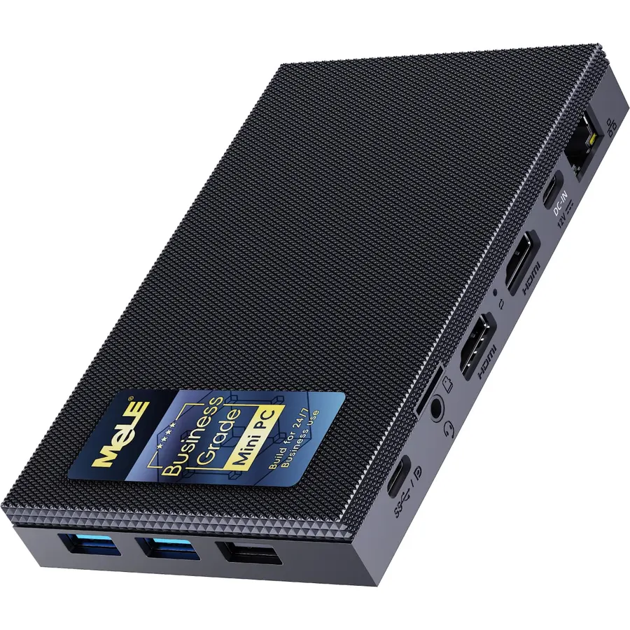 MeLE Business Grade Quieter 4C Fanless Mini PC N150 (up to 3.6GHz) 16G 512G