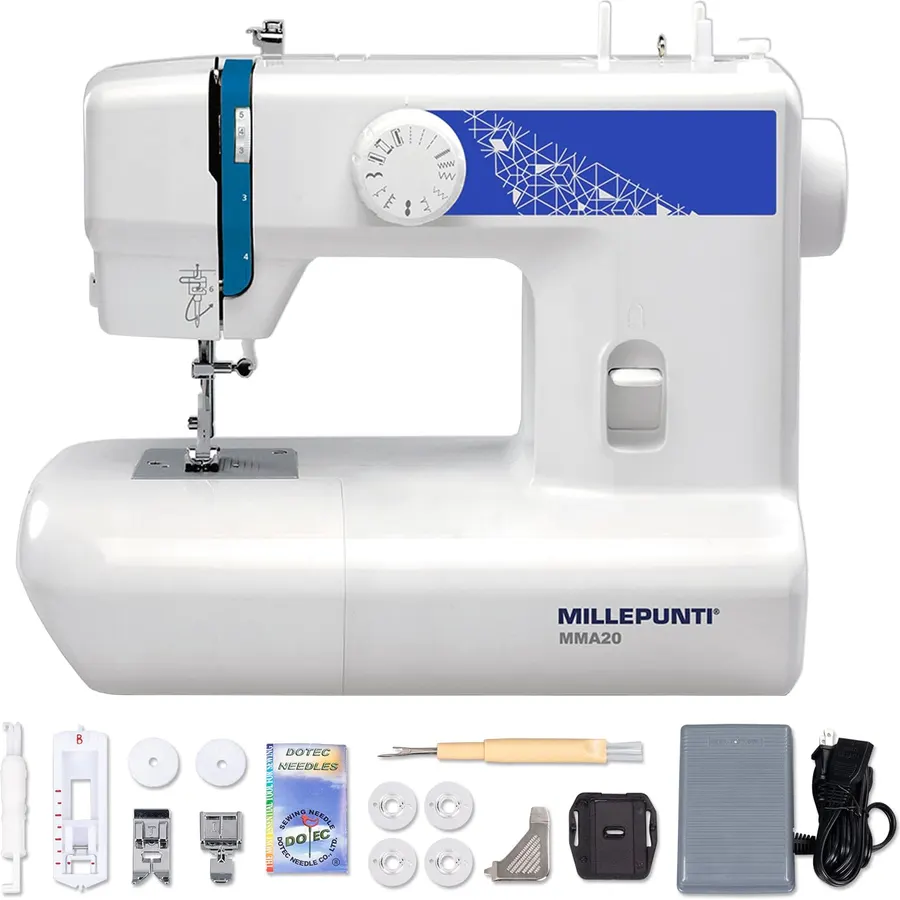 MILLEPUNTI MMA20 First Time Sewing Machine for Adults, 13 Stitches