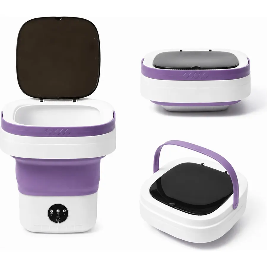 20L Portable Washing Machine with Spin Dryer, Foldable Mini Washer, 3 Wash Modes for Baby Clothes, Underwear and Socks, Ideal for Travel, Dorms and Camping
