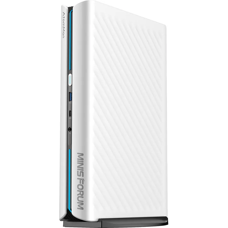 MINISFORUM G1 Pro Mini PC, Ryzen 9 8945HX, 16C/32T up to 5.4GHz, GeForce RTX 5060 8GB GDDR7,32GB DDR5, 1TB SSD, 5GbE, Wi-Fi 7, Quad 4K, 245W Performance Gaming PC