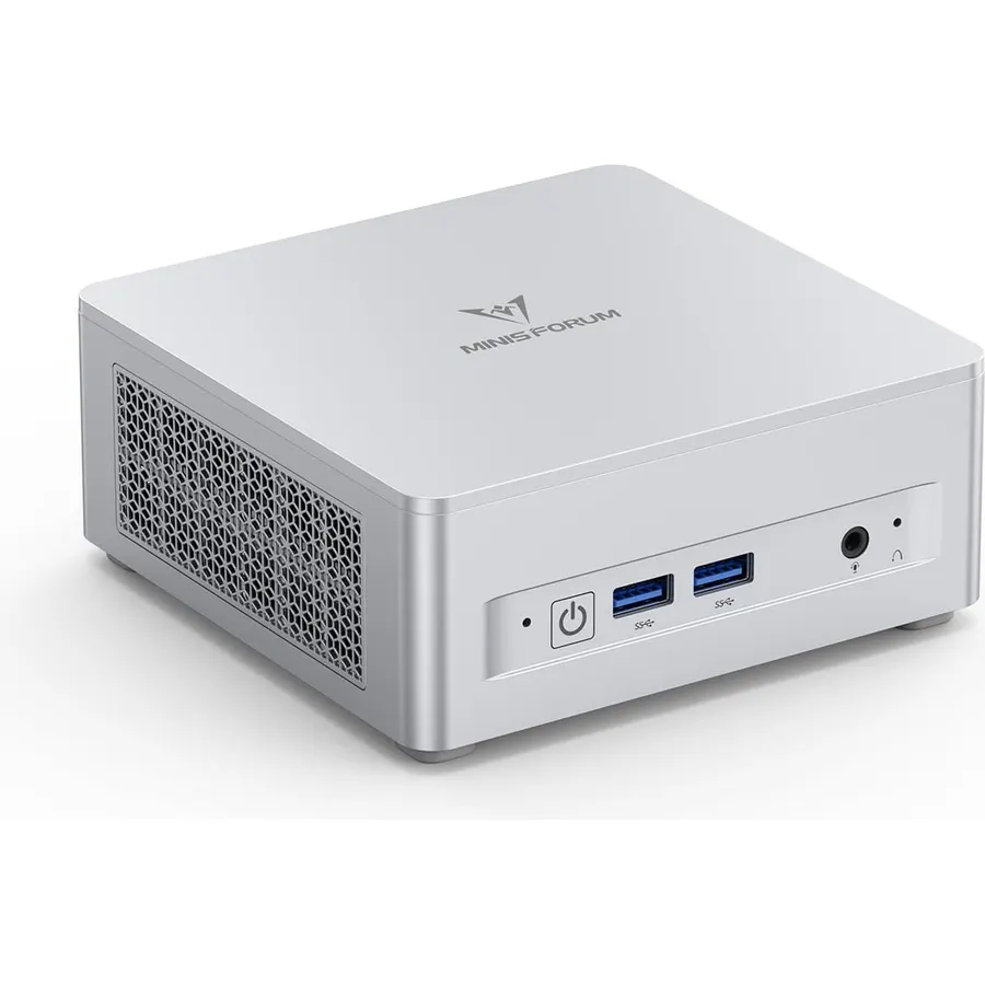 MINISFORUM UM870 Slim Mini PC Barebone AMD Ryzen 7 8745H Mini Computer(8C/16T, Up to 4.9GHz), Support DDR5 RAM,M.2 2280 SSD,8K@60Hz HDMI 2.1/USB4 Output, WIFI6E/BT5.3/Auto Power On(No DDR&SSD&OS)
