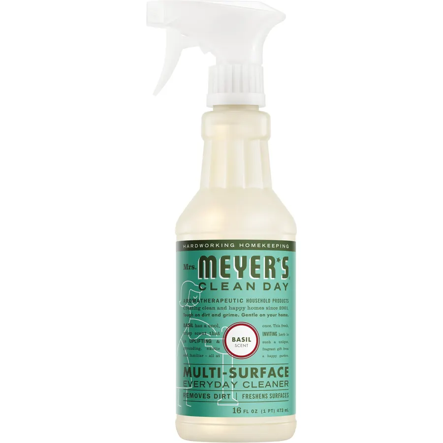 Mrs. MEYER'S CLEAN DAY All-Purpose Cleaner Spray, Basil, 16 Fl Oz (Pack of 6)
