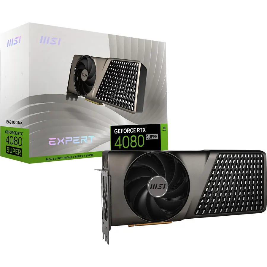 MSI Gaming RTX 4080 Super 16G Expert Graphics Card (NVIDIA RTX 4080 Super, 256-Bit, Extreme Clock: 2625 MHz, 16GB GDRR6X 23 Gbps, HDMI/DP, Ada Lovelace Architecture)