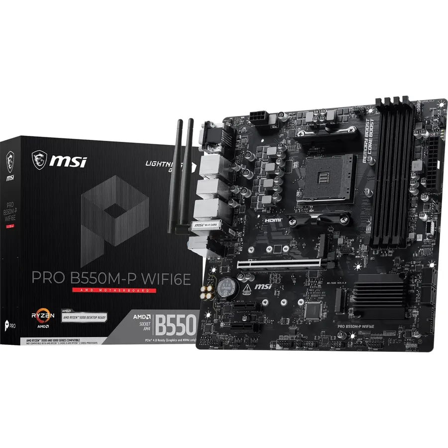Micro Center CPU Motherboard 12600KF 12th Gen 10-Cores LGA 1700 Desktop Processor with MSI PRO B760-P WiFi DDR4 ProSeries Motherboard
