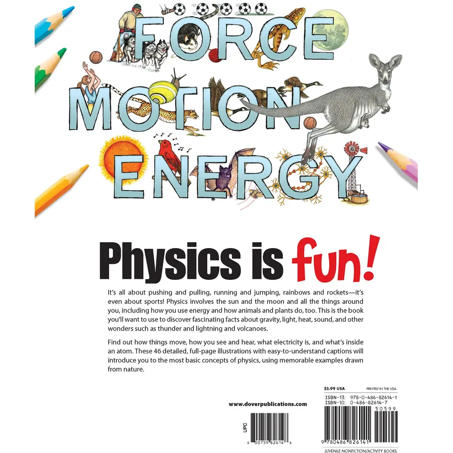 My First Book About Physics (Dover Science For Kids Coloring Books)