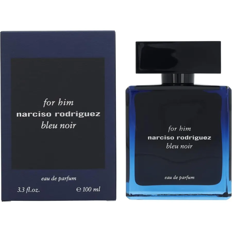 Narciso Rodriguez Bleu Noir Eau de Parfum Spray for Men, Blue, 3.3 Ounce
