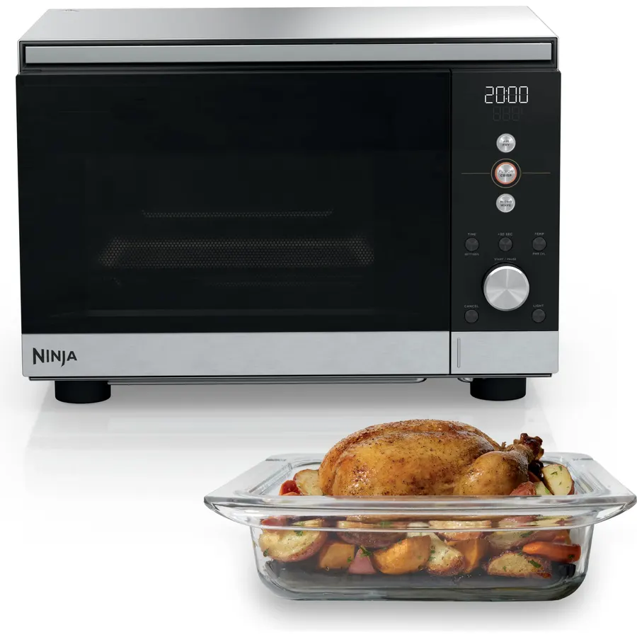 Ninja® Crispi™ Microwave & Air Fryer with FusionCrisp, Silver, MW101