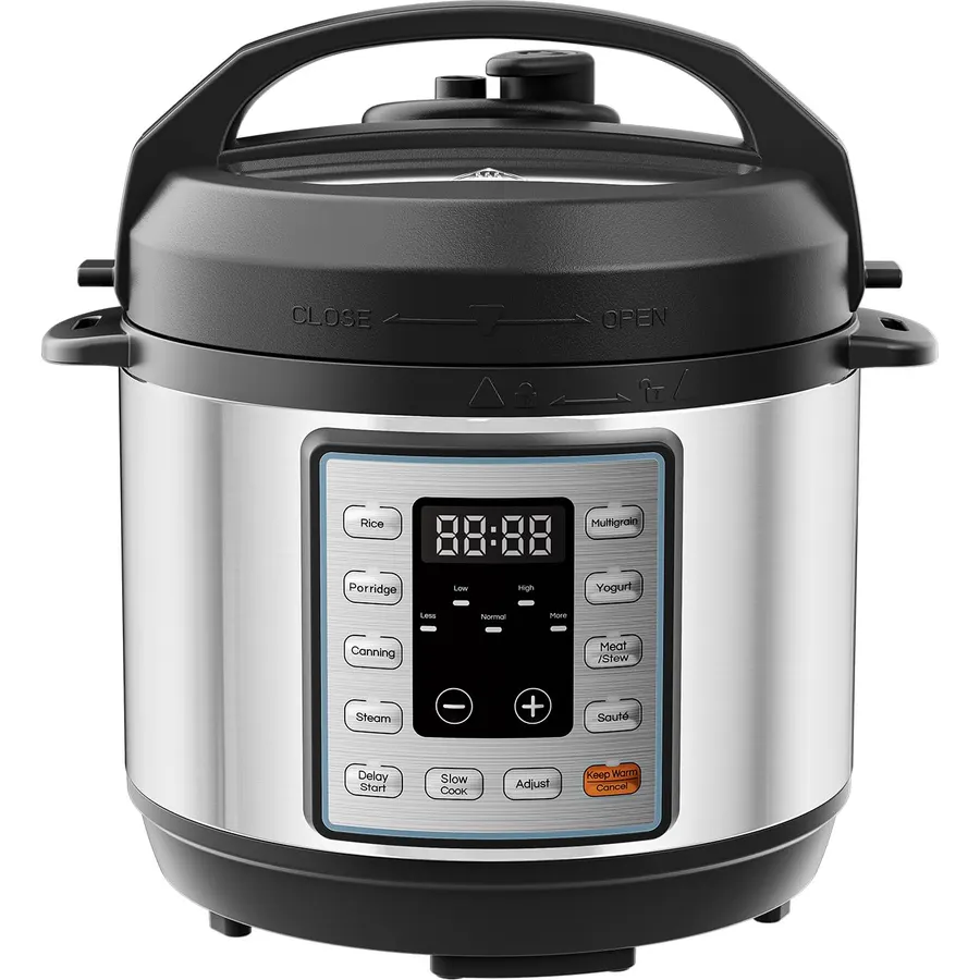 NEWBULIG 10-In-1 Electric Pressure Cooker, 3 Quart Multi Cooker for Rice, Stew and Steam, Small Programmable Stainless Steel Pot with Slow Cook Function and Ceramic Inner Pot