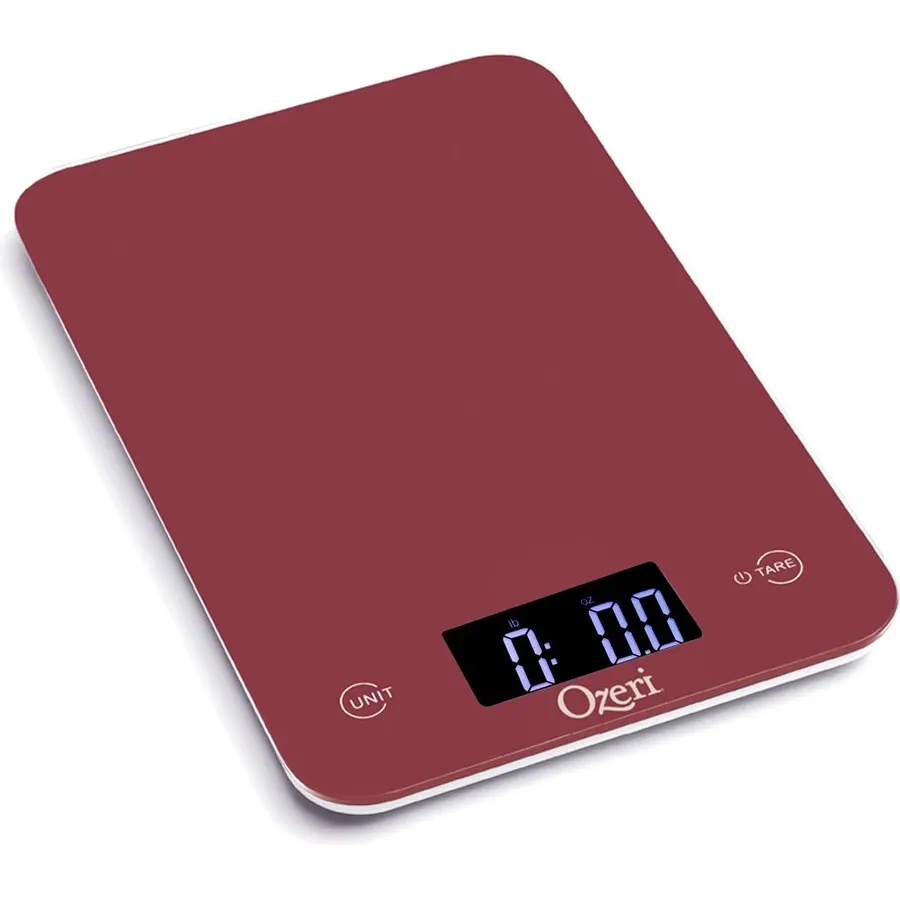 Ozeri Touch Digital Kitchen Scale (12 lbs Edition) in Tempered Glass