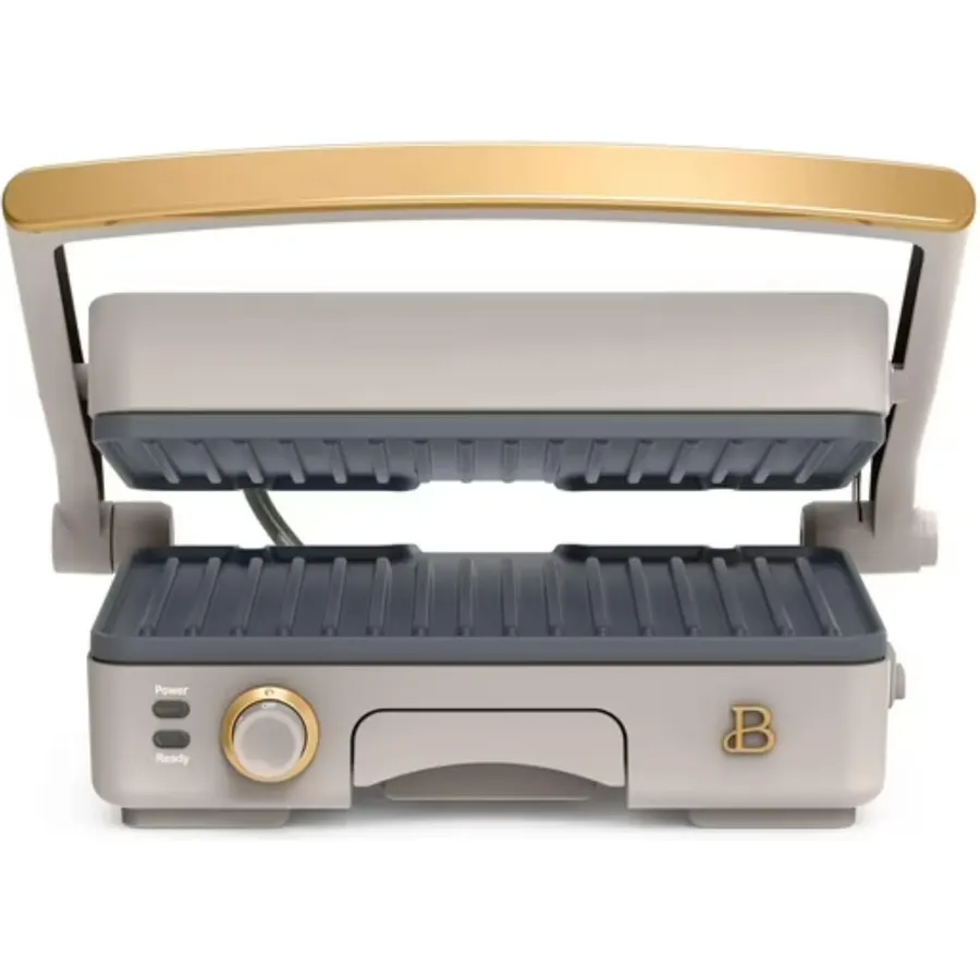 Yabano Panini Press Grill Electric Sandwich Maker with Nonstick Plates