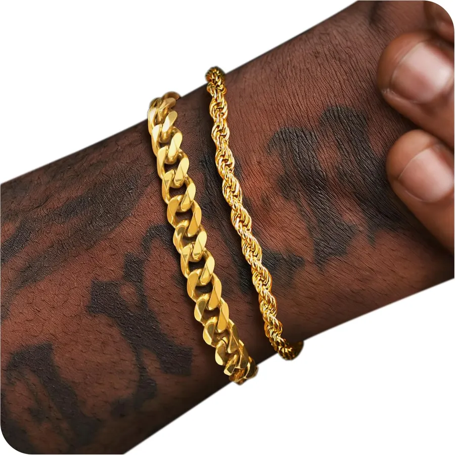 PEALICIOUS Mens Bracelet for Men, Waterproof Bracelet for Men Jewelry