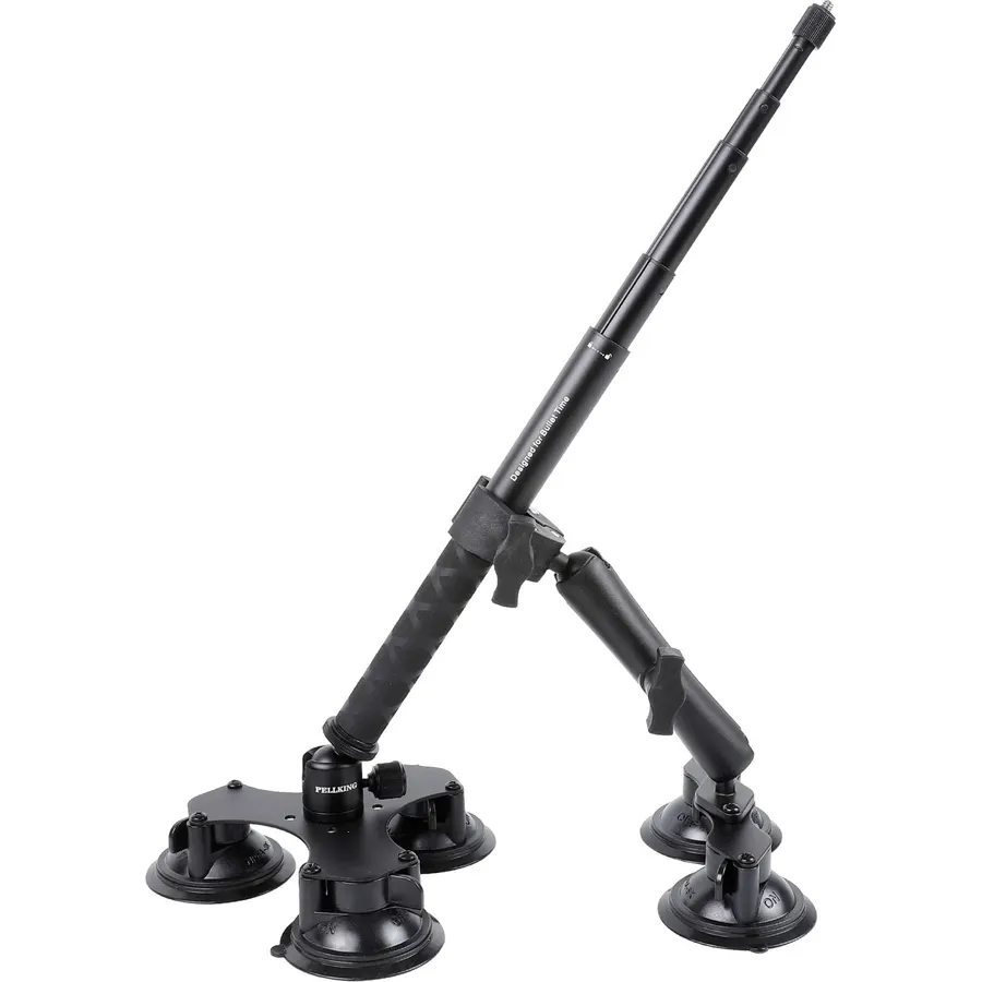 VAZESWIN 5-in-1 Suction Cup Car Camera Mount for GoPro Insta360 DJI Cameras