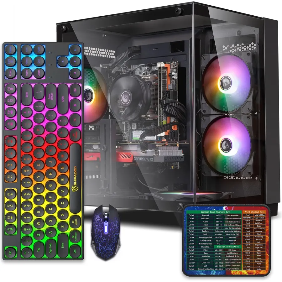 Prebuilt Gaming PC Desktop,Intel Core i7 Business Office Tower Computers PC