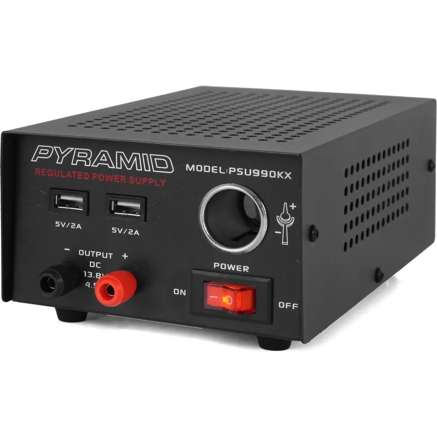 Pyramid 7A Bench Power Supply | AC DC 12V DC Power Supply with USB