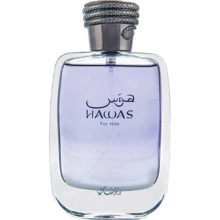 RASASI Hawas Ice for Men Eau de Parfum, 100ml(3.38 Oz), Premium Arabian Fragrance