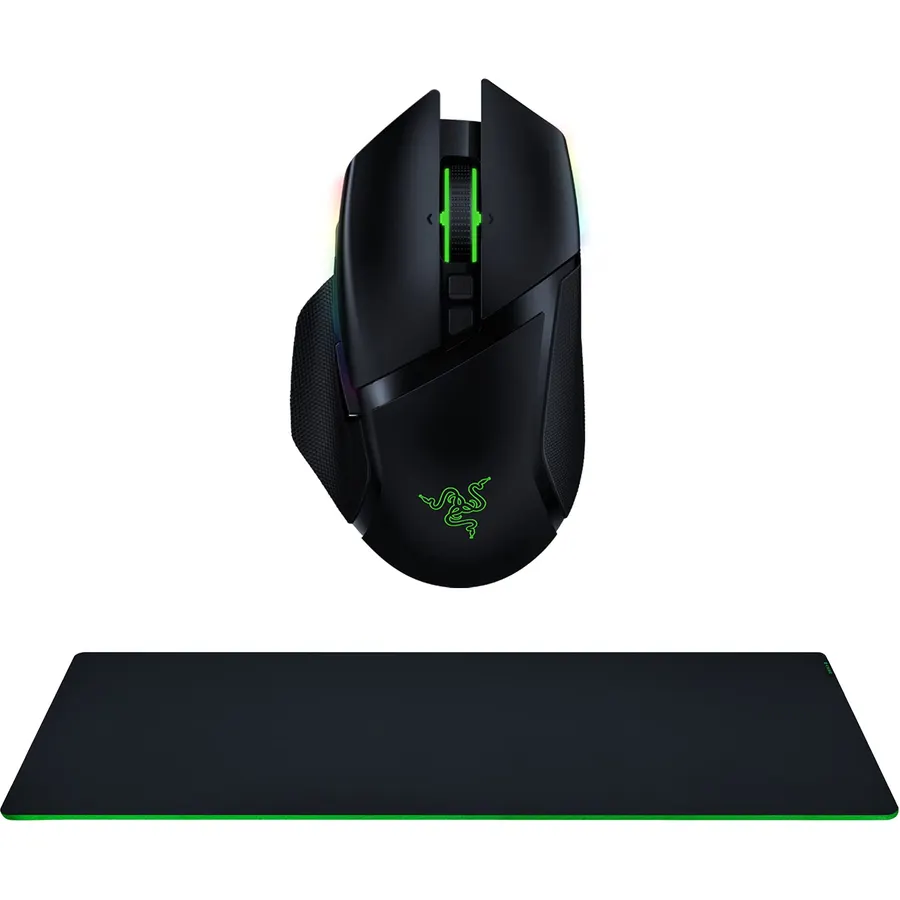 Razer Gigantus V2 Soft Mouse Mat 3XL + Basilisk Ultimate w/o Dock Gaming Mouse Bundle