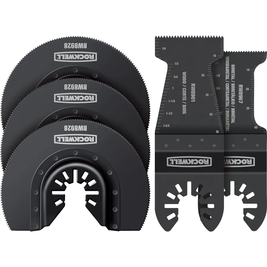Rockwell RW9179K 5 Piece Tools Sonicrafter Oscillating Multitool Accessory Kit