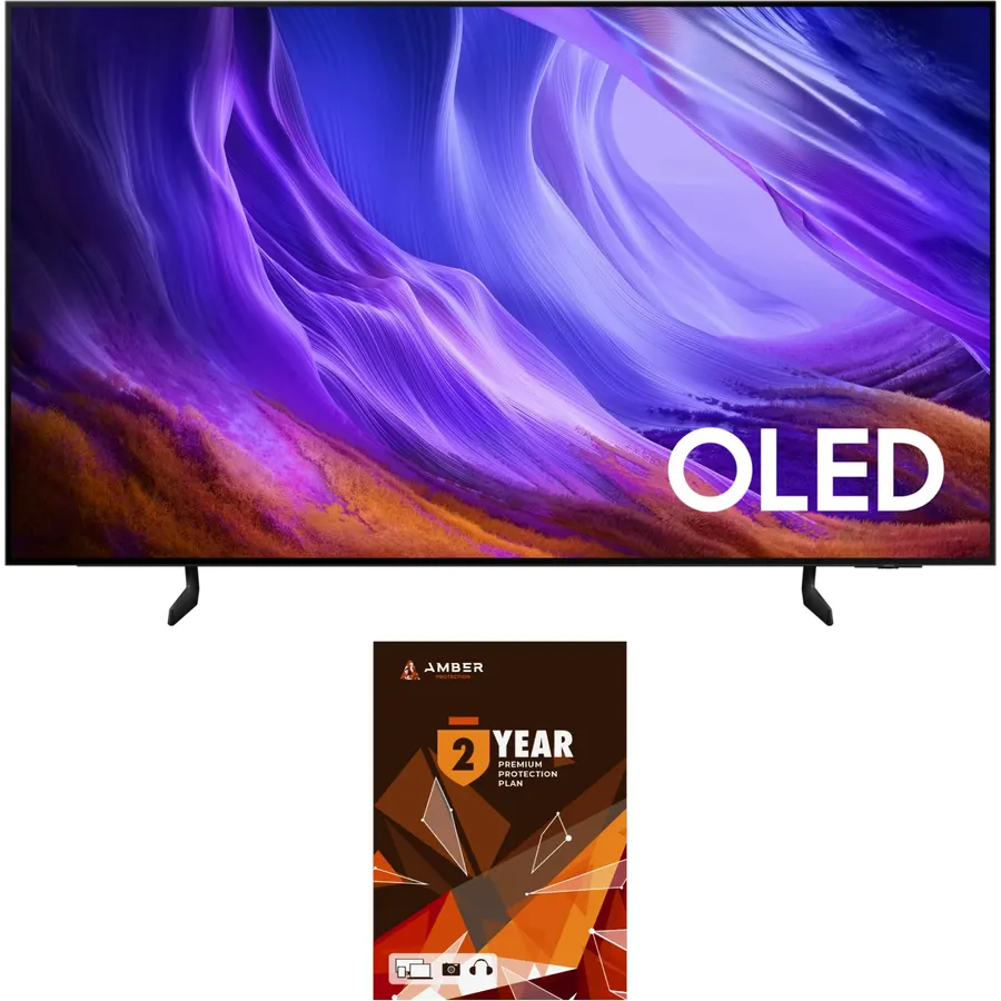 Samsung QN65S85HAEXZA 65" 4K OLED TV with a 2 Year Amber Protection (2026)