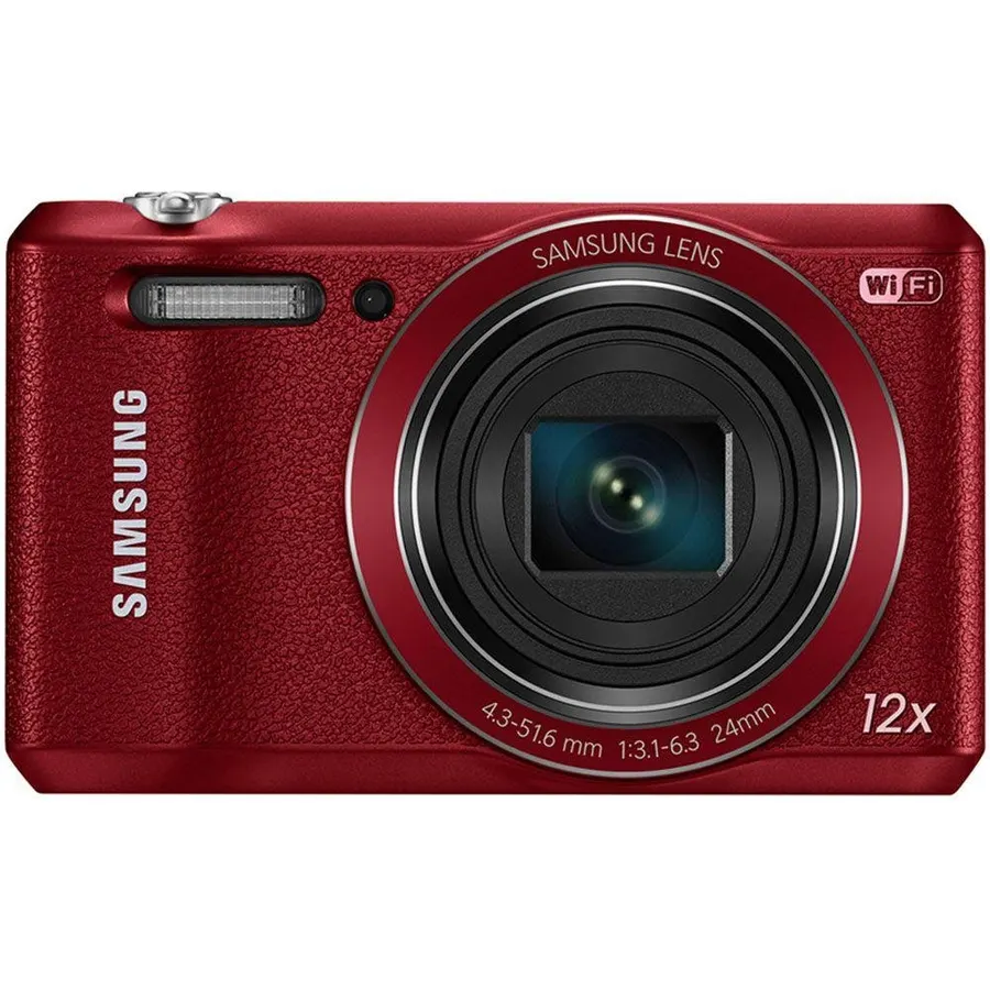 Samsung WB35F 16.2MP Smart WiFi & NFC Digital Camera with 12x Optical Zoom and 2.7" LCD (Red)