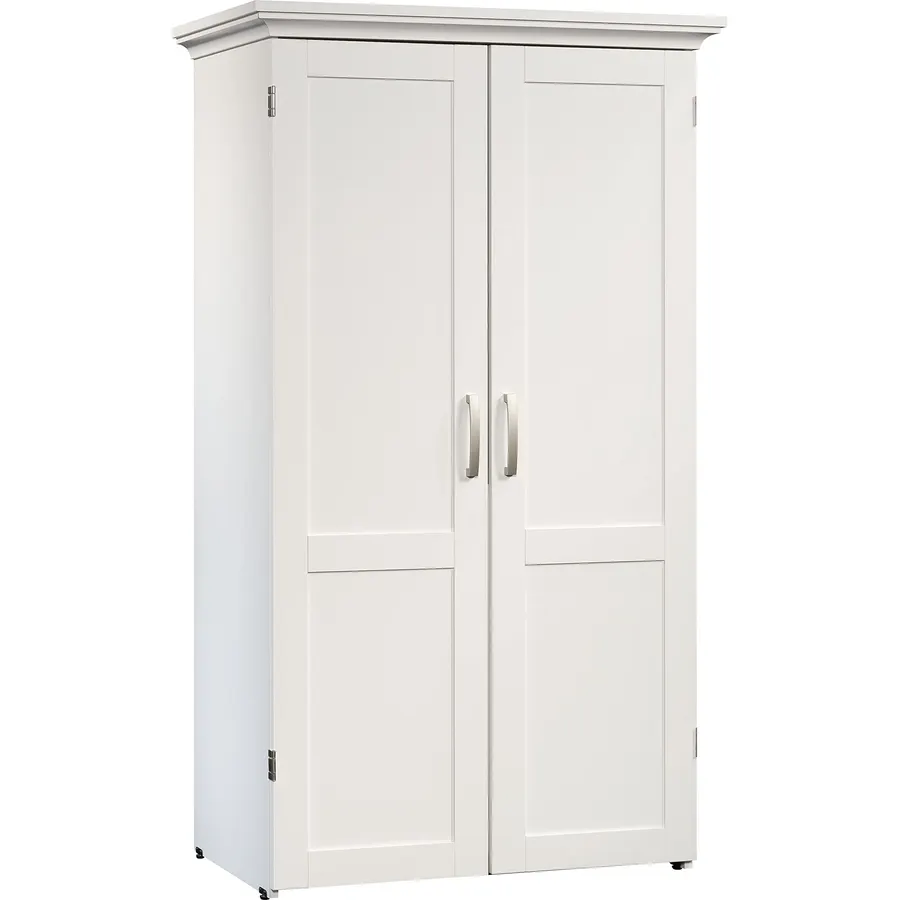 Sauder Miscellaneous Storage Craft & Sewing Armoire, L: 35.11" x W: 21.81" x H: 61.58", Glacier White finish