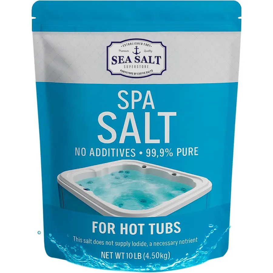 Sea Salt Superstore Hot Tub Spa Salt for Water Systems, 10 lb / 500 Gallons