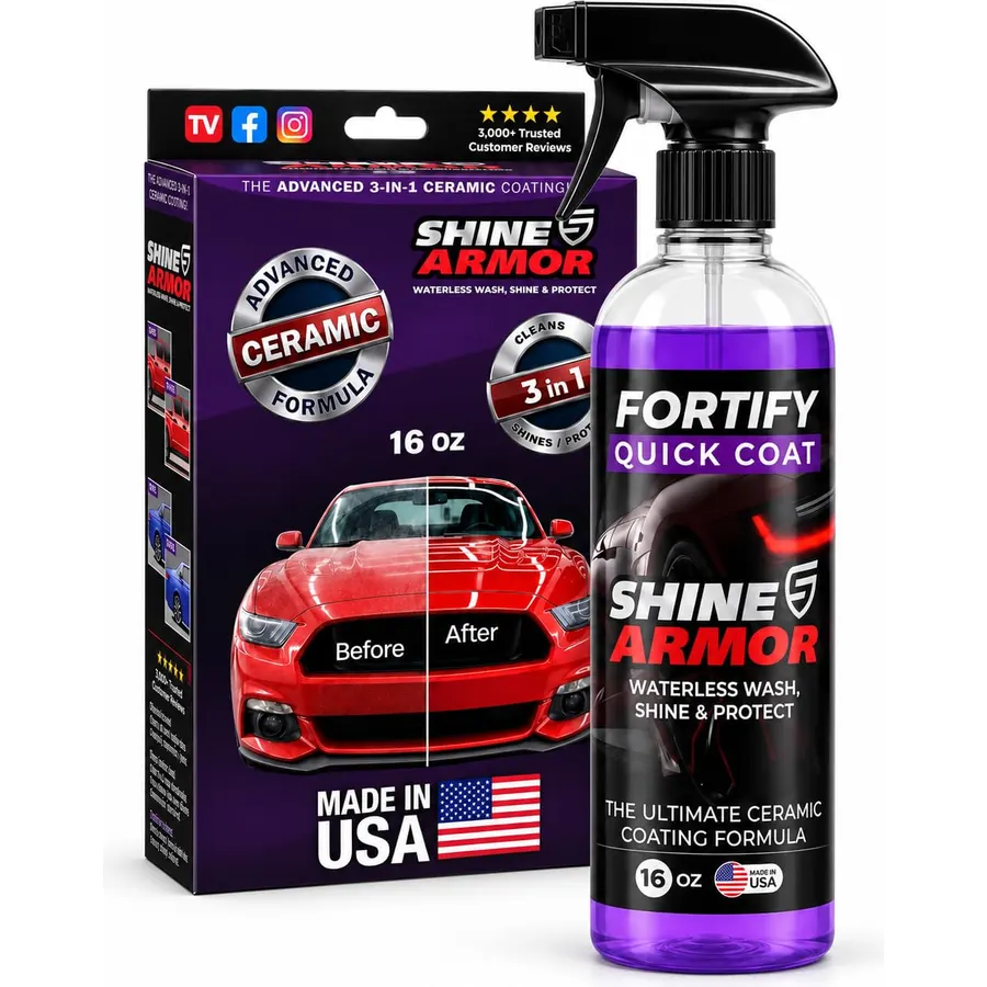 SHINE ARMOR Fortify Quick Coat Ceramic Coating Spray, 16 fl oz