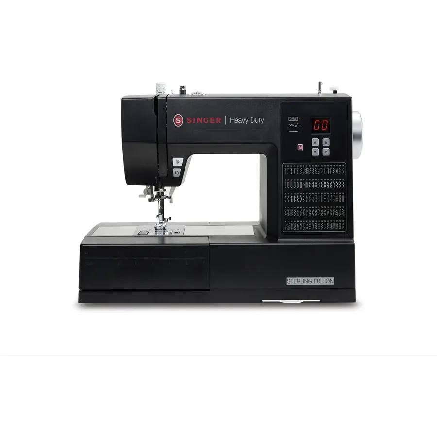 SINGER Heavy Duty 6600C Sterling Sewing Computerized Machine + Accessory | 100 Built-In Stitches Deliver 215 Stitch Applications| 60% More Power, 1100 Stitches/Min| Metal Frame, 6 One-Step Buttonhole