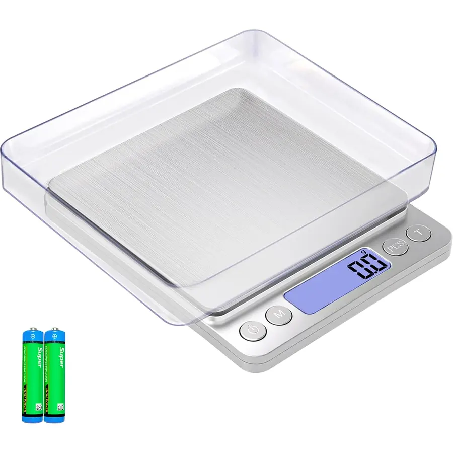 Fuzion Small Gram Scale 3000g, Digital Kitchen Food Scale, Gram and Ounce