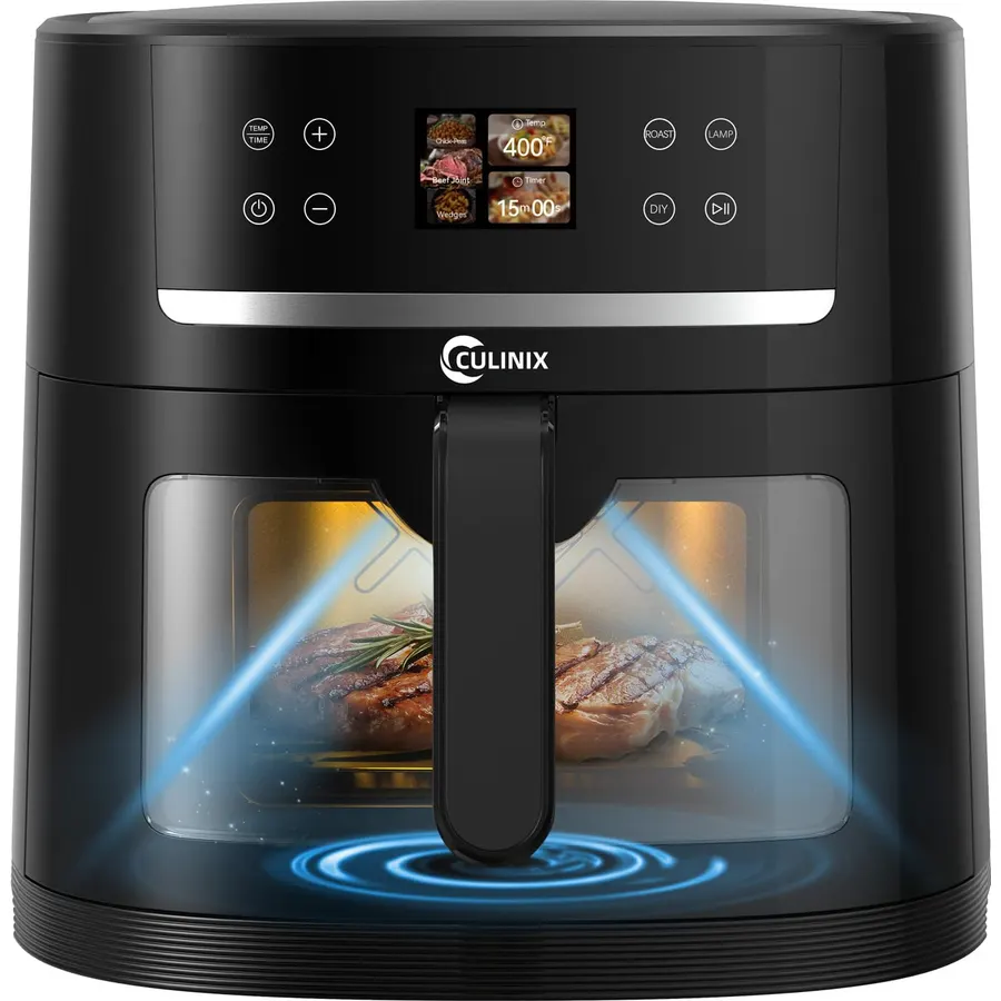 Smart Air Fryer 8.5QT with AI Food Camera, XXL Family Basket