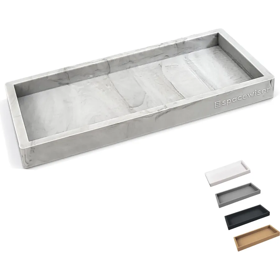Spacewiser Countertop & Vanity Silicone Tray - Small 7.7" Kitchen Soap Tray