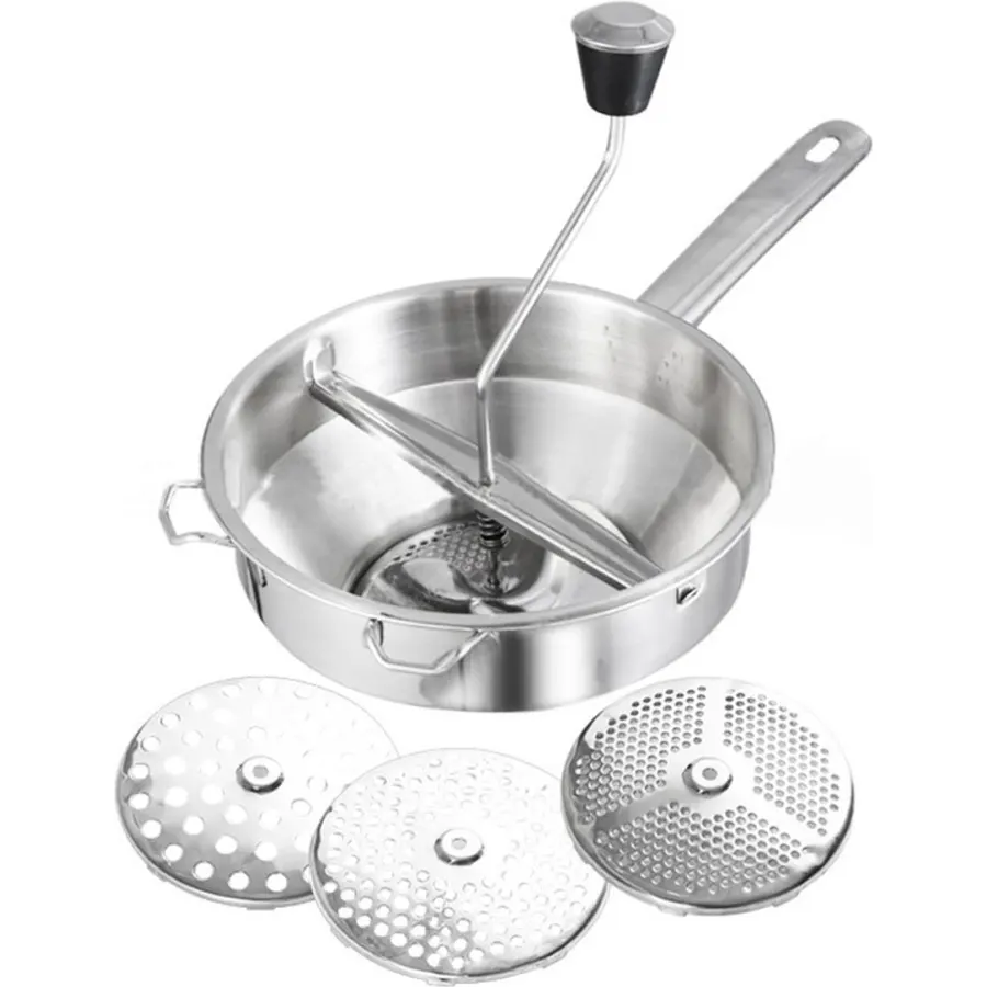 Stainless Steel Food Mill, Silver Cooking Tool