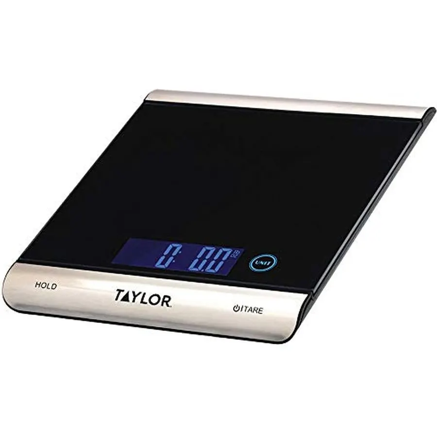 Taylor High Capacity USB Recharge Digital Kitchen Scale - 22 lb Max Cap