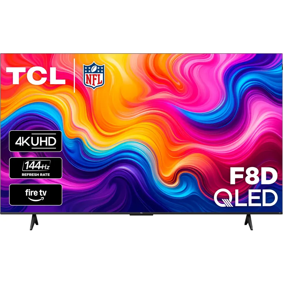 TCL 75-Inch F8D Series 4K QLED Smart TV (75F8D, 2026 Model) with Dolby Vision HDR and Dolby Atmos, Game Accelerator 288 and VRR for Sports and Gaming | Fire TV, Alexa+, 120Hz Refresh, LED Backlighting
