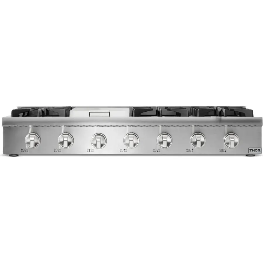 THOR Kitchen Professional 48-Inch Gas Rangetop in Stainless Steel - Model HRT4806U