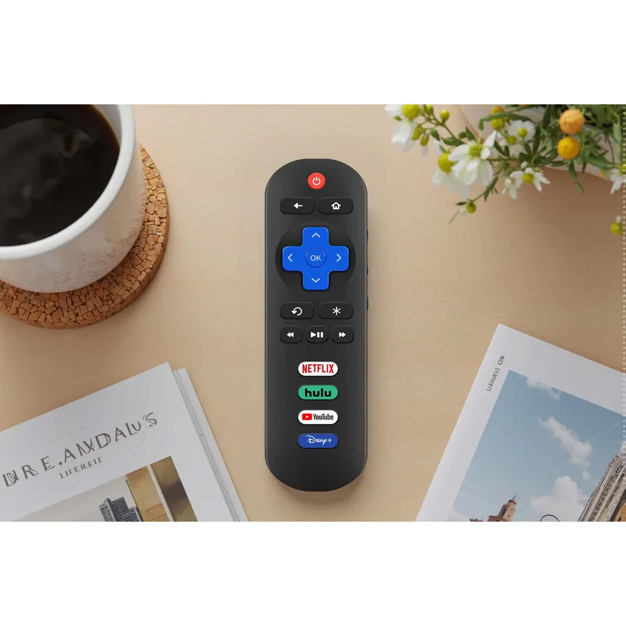 Universal Replacement Remote for Roku LED/LCD/HD/4K/UHD Smart TVs
