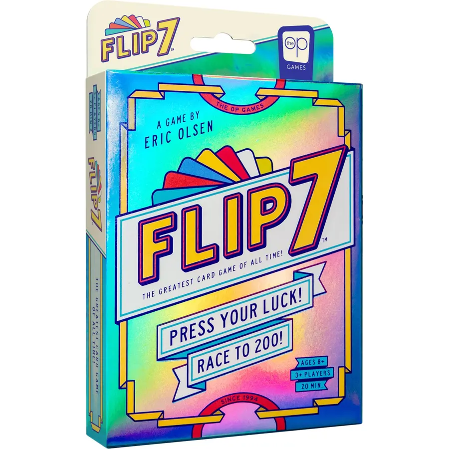USAOPOLY Flip 7 Card Game, The Ultimate Blend of Press Your Luck Strategy